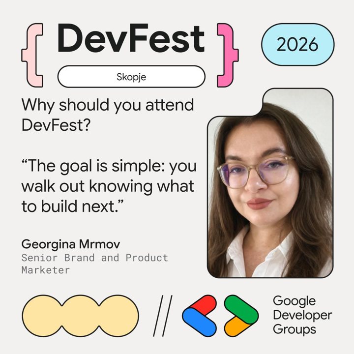 Georgina Mrmov, Senior Brand and Product Marketer: The goal is simple, you walk out knowing what to build next.