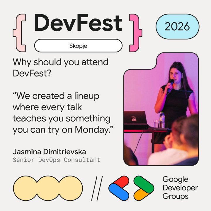 Jasmina Dimitrievska, Senior DevOps Consultant: We created a lineup where every talk teaches you something you can try on Monday.